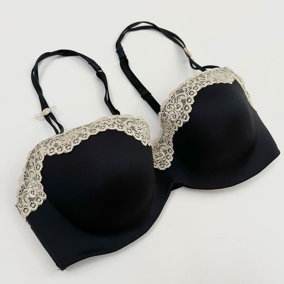 b.tempt’d | balconette vintage-inspired underwire demi lace push up bra | sz 34c - Picture 3 of 8